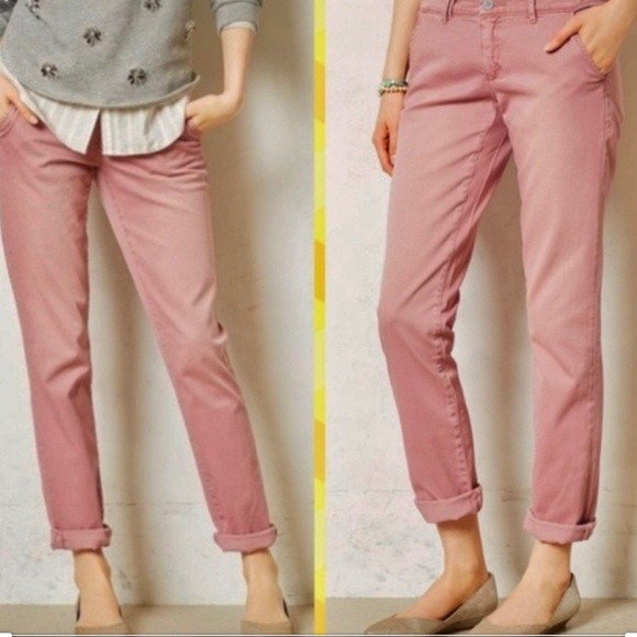 Pilcro / Anthropologie hyphen pamta salmon Sz  29 - Picture 2 of 8